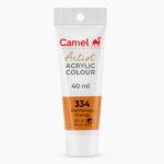 Camel Artist Acrylic Colours Individual tube of Permanent Orange (334) in 40 ml