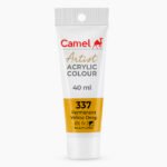 Camel Artist Acrylic Colours Individual tube of Permanent Yellow Deep (337) in 40 ml