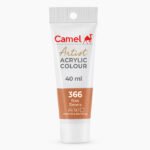 Camel Artist Acrylic Colours Individual tube of Raw Sienna (366) in 40 ml