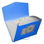 Solo Expanding File – Elastic Closure, 12 section, A4 size (EX801) blue - Image 2