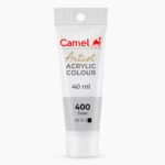 Camel Artist Acrylic Colours Individual tube of Silver (400) in 40 ml