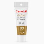 Camel Artist Acrylic Colours Individual tube of Yellow Ochre (492) in 40 ml