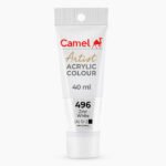 Camel Artist Acrylic Colours Individual tube of Zinc White (496) in 40 ml