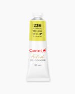 Camel Artist Oil Colours Individual tube of Lemon Yellow in 20 ml
