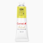 Camel Artist Oil Colours Individual tube of Lemon Yellow in 20 ml