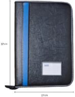 Solo Portfolio Bag- 20 POCKETS For Certificates, Documents Holder, ZB016-BLACK