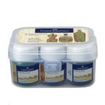 Faber-Castell Fabric Colors Metallic Assorted Plastic Box, 6 Pieces / Pack