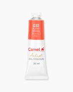 Camel Artist Oil Colours Individual tube of Burnt Sienna in 20 ml