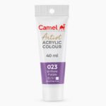 Camel Artist Acrylic Colours Individual tube of Brilliant Purple in 40 ml