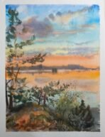 BAOHONG - Watercolor Paper pad 20 Sheets  Academy Grade, 100% Cotton, 16.1" x 12.2" - Image 2