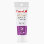 Camel Artist Acrylic Colours Individual tube of Deep Magenta in 40 ml