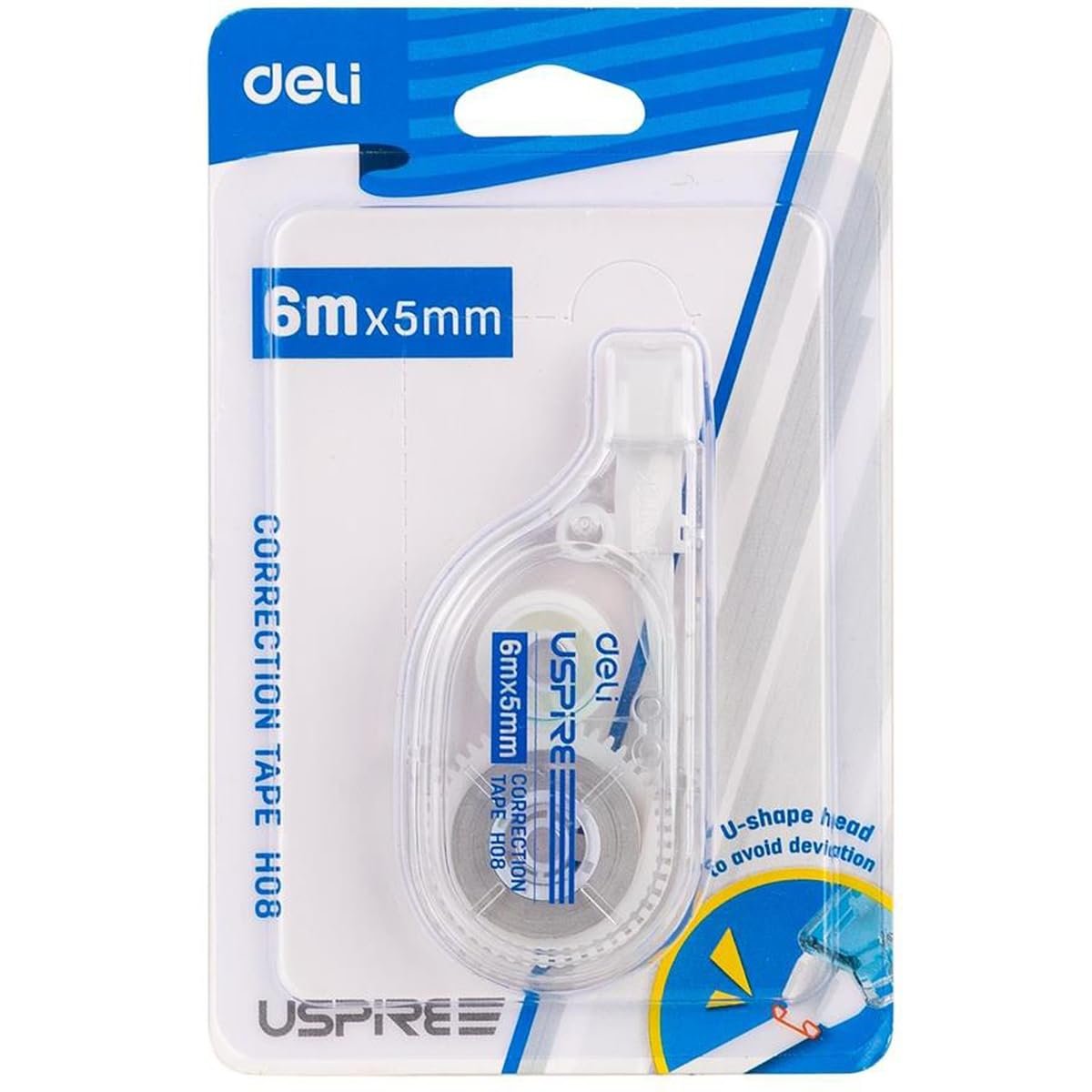 deli H08 Correction Tape deli H08 Correction Tape (6m x 5mm) - Image 1