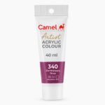 Camel Artist Acrylic Colours Individual tube of Permanent Rose in 40 ml