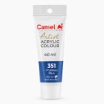 Camel Artist Acrylic Colours Individual tube of Prussian Blue (351) in 40 ml