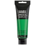 Liquitex Basics Acrylic Colour - Tube of 118 ML - Light Green Permanent (312)