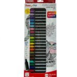 Pentel Artist Fineliner Pen Set colour dye ink 0.4mm