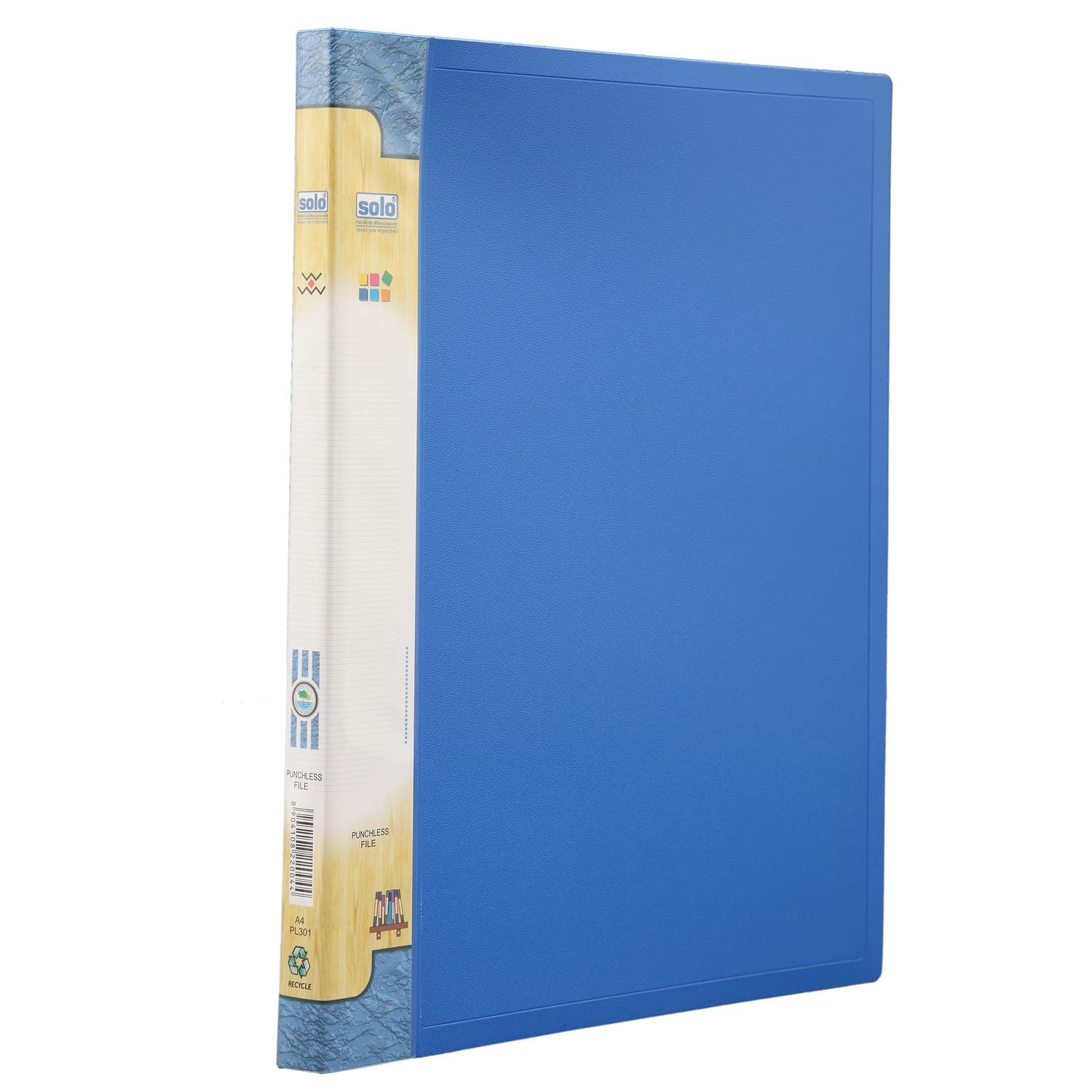punchless files PL301 Solo Punchless File (Lever clip), A4 size PL301 Blue - Image 1