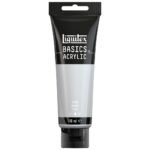 Liquitex Basics Acrylic Colour - Tube of 118 ML - Silver (430)