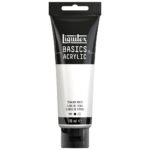Liquitex Basics Acrylic Colour - Tube of 118 ML - Titanium White (432)