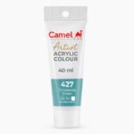 Camel Artist Acrylic Colours Individual tube of Turquoise Green (427) in 40 ml