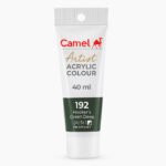 Camel Artist Acrylic Colours Individual tube of Hooker`s Green Deep (192) in 40 ml