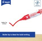 Pilot V Board Master Marker Pen 6mm Tip, Red - Image 4