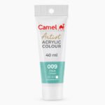 Camel Artist Acrylic Colours Individual tube of Aqua Green (009) in 40 ml