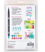 Tombow Dual Brush Pen Art Markers - Tropical Set - 10-Pack. Blendable, Brush and Fine Tip Markers (Multicolor) - Image 3