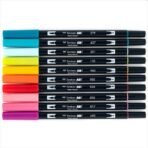 Tombow Dual Brush Pen Art Markers - Tropical Set - 10-Pack. Blendable, Brush and Fine Tip Markers (Multicolor) - Image 4