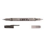 Tombow Fudenosuke Brush Pen Twin Tip Black/Gray
