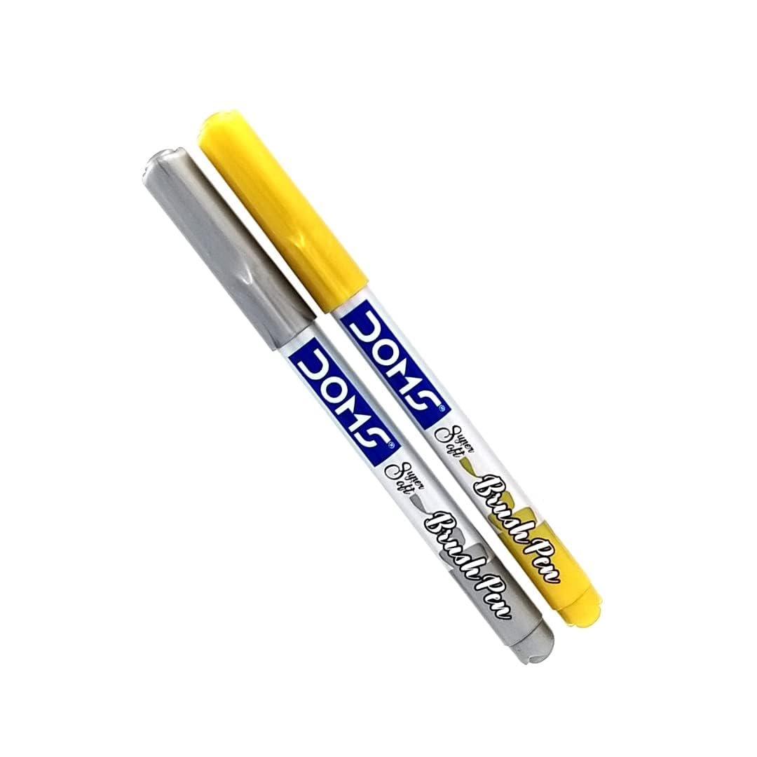 brush pen set of 2-metallic-1 Doms brush pens - metallic - set of 2 - Image 1