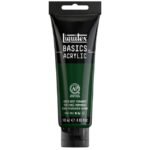 Liquitex Basics Acrylic Colour - Tube of 118 ML - Green Deep Permanent
