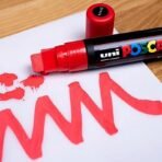 POSCA PC-17K Paint Marker -15mm Extra Broad Tip- White - Image 5