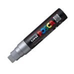 POSCA PC-17K Paint Marker -15mm Extra Broad Tip- Silver - Image 3